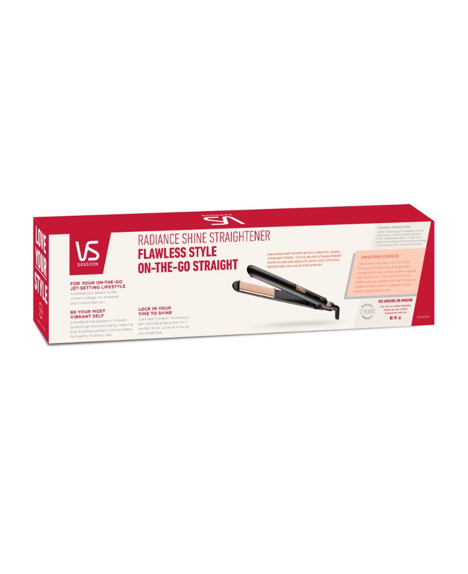 VS Sassoon Radiance Shine Hair Straightener Shaver Shop